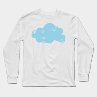 Spiral blue cloud Long Sleeve T-Shirt